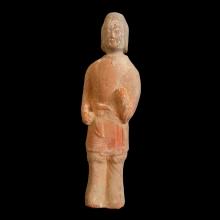 Red terracotta figure of a warrior